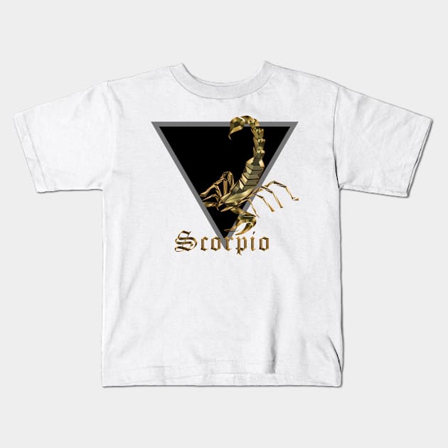 New zodiac Scorpio Kids T-Shirt by INDONESIA68